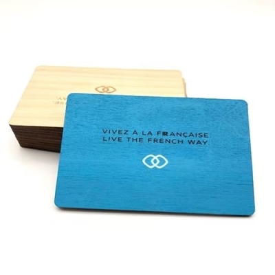 Carte d'hôtel en bois RFID