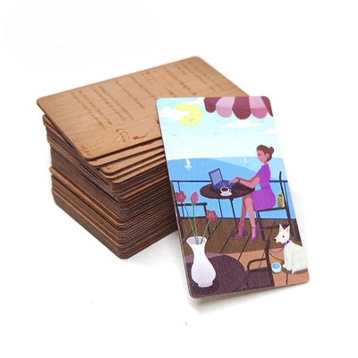 Carte en bois RFID écologique