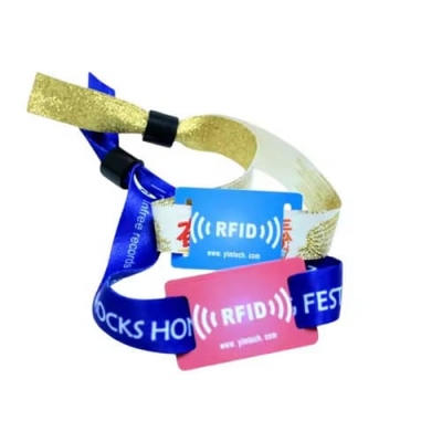 Bracelet réglable en polyester RFID