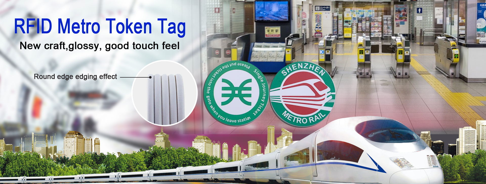 RFID Metro token Tag