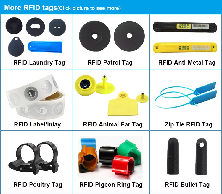 8 formulaires courants et applications de UHF RFID Mots clés