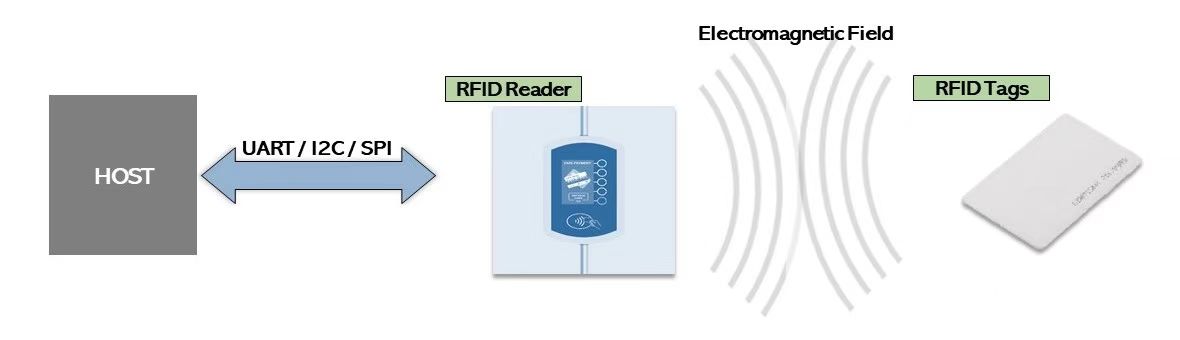 Étiquettes et lecteurs RFID Longue distance d'identification Prise en charge de plusieurs lectures/écritures