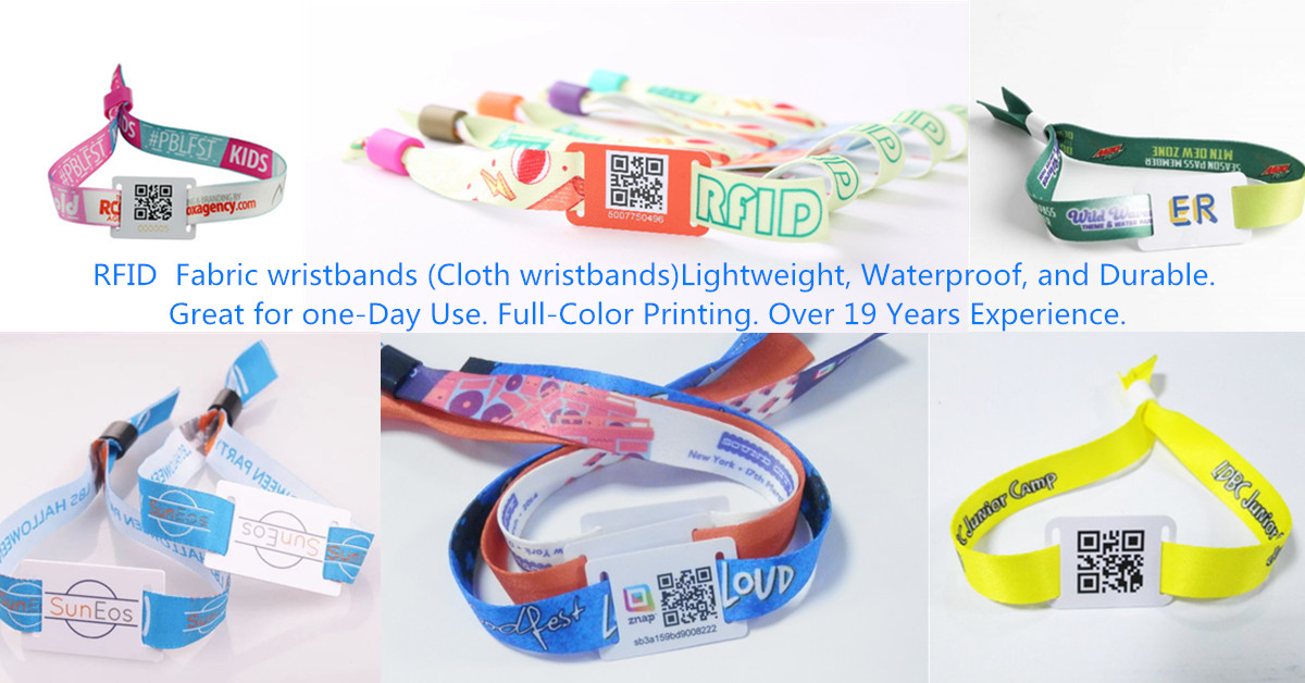  bracelet en polyester RFID pour la gestion des billets d'événement