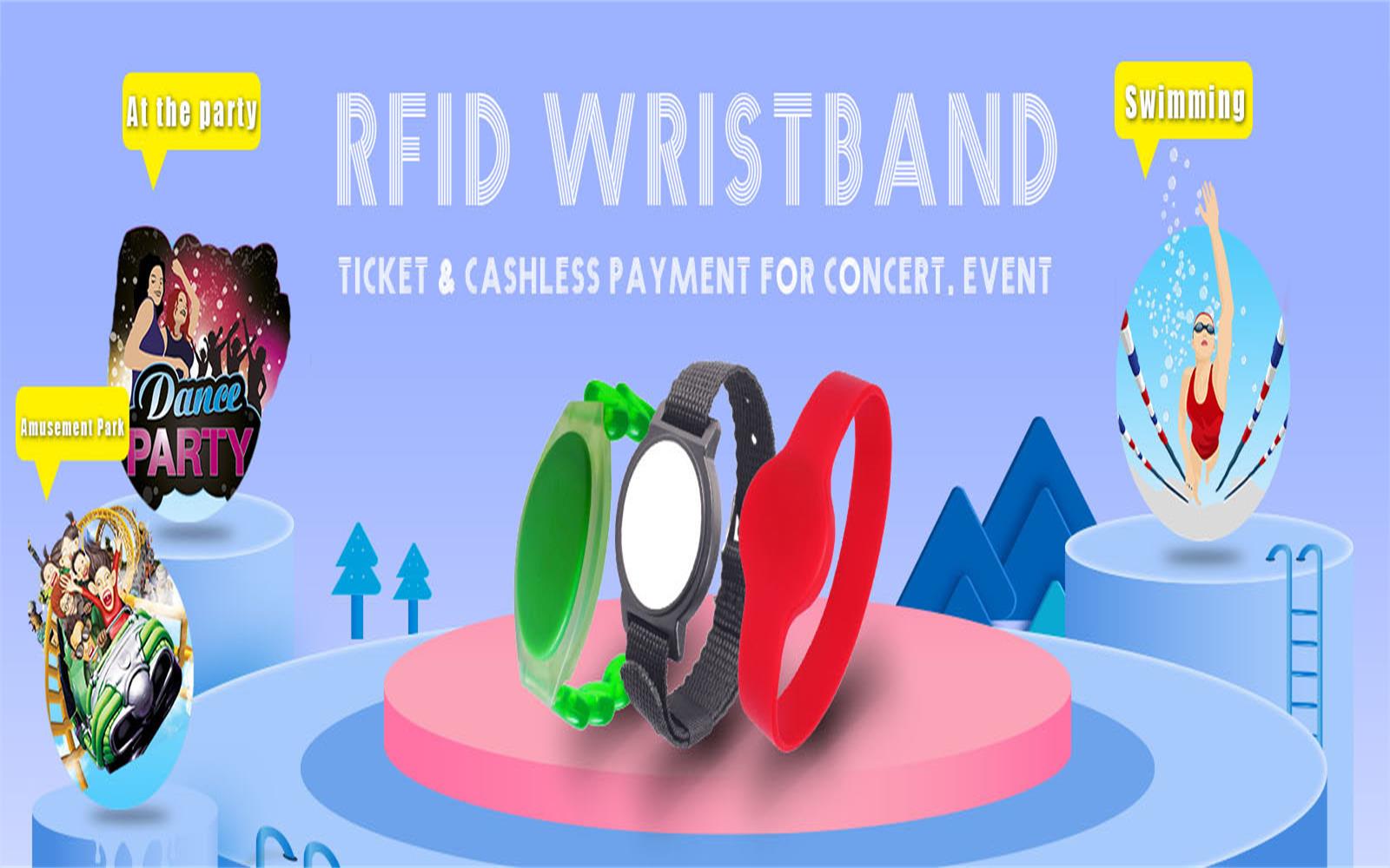 application du bracelet RFID.